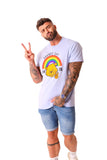 Blue Unisex Gay Pride Rainbow T-Shirt