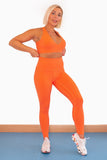 Tangerine Orange Sports Bra